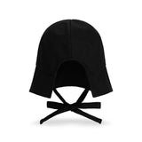 VA Curved Oval Metal Bonnet Hat / Black