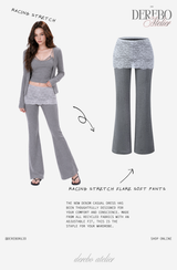Racing Stretch Flare Soft Pants