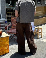 [Unisex] Dyeing tuck cargo pants(3color)