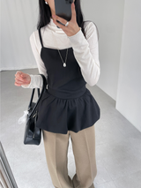 balloon strap blouse
