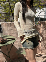 [S/S] Punching knit one piece