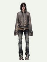 EPL BROWN WAXED HOODZIP