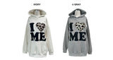 I♥ME アバントフィット レオパードシンボル ロングスリーブ パーカー (2 colors)