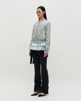 Dot Graphic Windbreaker _ GREY