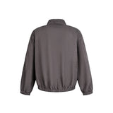 Soft Zip-Up Cotton Blouson Jacket