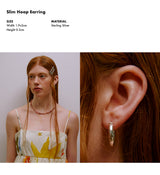 Slim Hoop Earring
