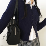 Btan Daily Nylon Pocket String Shoulder Bag
