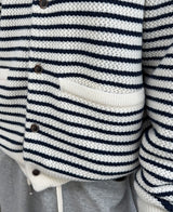 Laber Waffle Stripe Cardigan