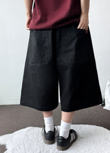 Bide Cotton Stitch Balloon Bermuda Shorts 2color