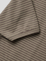 Smoke stripe slim half-sleeves 2color