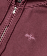 P. Crusades hood zip _ Solid pink 