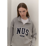Huke x Nus. ハーフジップアップ（GREY）