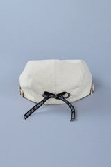 RIBBON HUNTING CAP / IVORY