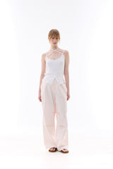 BIJOU PPINTUCK BANDING PANTS / PINK