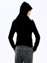  Eyelet Bootcut Pants_Charcoal