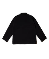 HIDDEN SHIRT JACKET-BLACK