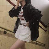 [Bellide made] デイズルーズフィットピンタックデニムシャツ