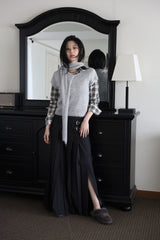 Muffler half soft knit