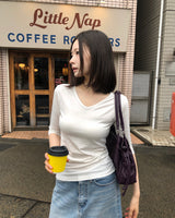 [ORIGINAL] Onz V-Neck Half-Sleeve T-Shirt