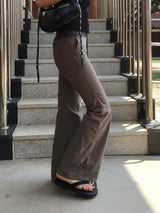 Maxi-Mix Bootcut string Elastic-Waist Pants (3c)