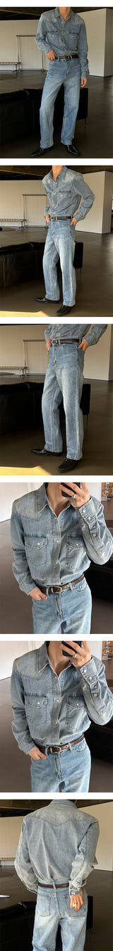 [S/S] Western denim shirts jacket(2color)