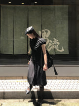 Monday Office Ball Stud Pleated Midi Skirt