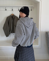 Caven Stripe Hooded Zip-Up