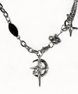 BLACK CRESCENT MOON Necklace