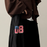 Moco Number Patch Embroidery Overfit Two Way Hooded Zip-Up