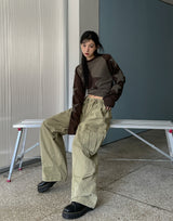 Willy Washed Vintage Diagonal Cargo Pants