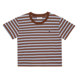 シンボルマルチストライプハーフTシャツ