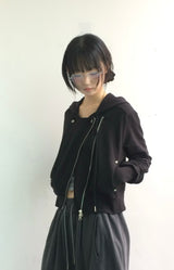 Bitline Curve Hooded Zip-up