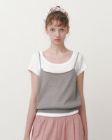 [MADE] KIMI, sheer layered camisole