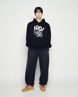 25FW ADLV ピギーバックフーディー ブラック