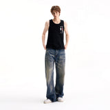 VINTAGE WHISKER WIDE-STRAIGHT JEANS