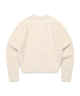 W TWO TONE BOUCLE CARDIGAN IVORY(CV2EFFK683A)