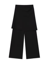 FLARED SKIRT PANTS(BLACK)