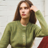 ALPACA SLIM CARDIGAN - MINT GREEN