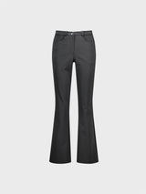  Eyelet Bootcut Pants_Charcoal