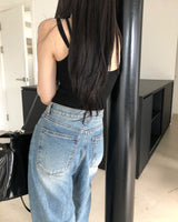 Ribbon washing denim