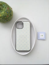 [silver epoxy]ドット(lemon • blue)