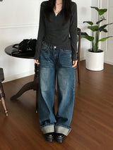 Kinder Roll-Up Denim Pants (one color)
