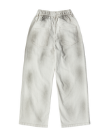 26SS WOMAN DIRTY WASHED WIDE DENIM PANTS