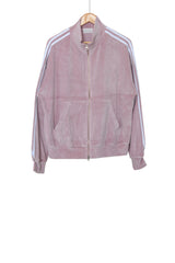 velvet track zip-up jacket