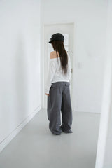 fall button pocket wide pants(2colors)