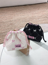 Ribbon Padding Pouch(2color)
