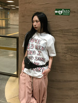 クレヨンキッシュレタリング半袖Tシャツ (2c)
