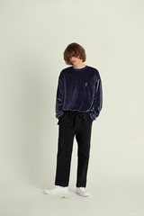 ドロップショルダーベルベットTシャツ