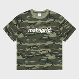 CAMO PATTERN BASIC LOGO CROP TEE_GREEN