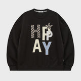 HAPPY Patchwork Sweatshirt